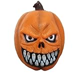 LUBBER Halloween Party Costume Pumpkin Latex Head Mask Creepy Decorations
