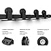 SMARTSTANDARD 5FT Mini Sliding Barn Door Hardware Track Kit -Super Smoothly and Quietly -for Double Opening Cabinet, TV Stand, Closet, Window - Fit 15