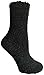 Yacht & Smith 12 Pairs Women Fuzzy Socks Crew Socks, Warm Butter Soft (Solid Assorted 12 Pack)
