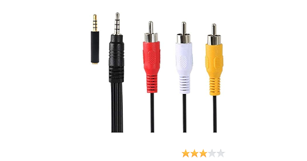 RCA AV Camcorder Video Cable,3.5mm 
