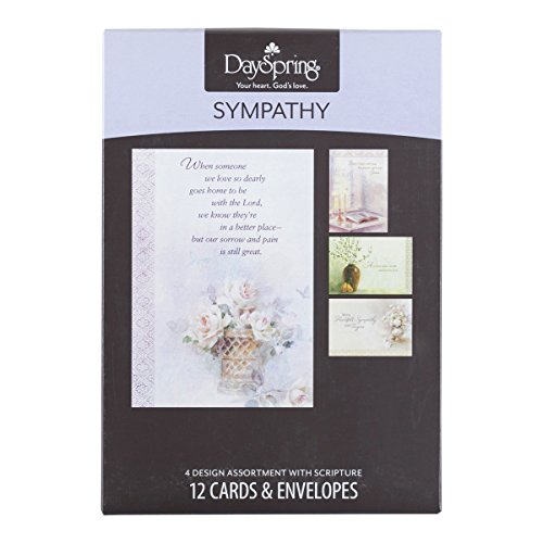 DaySpring Sympathy Boxed Greeting Cards w Embossed Envelopes Comfort