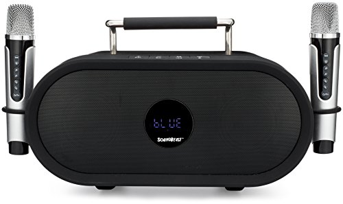 SoundBeast Minotaur All-In-One Karaoke, Music, Portable PA Bluetooth Speaker System with 2 Wireless Microphones