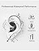Swimming Earplugs for Swimmers 2 Pairs Waterproof Reusable Silicone Ear Plugs for Men & Women Showering Bathing Surfing and Other Water Pool Sports Adults Size