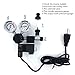 SYLPHID CO2 Aquarium Regulator, Dual Gauge Display with Check Valve CGA320 Thread w/Solenoid 110V for Fish Tankthumb 1