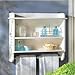 Gifts & Decor Nantucket Home White Bathroom Wall Shelf Towel Holder
