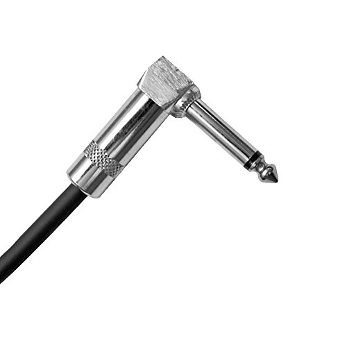Seismic Audio Speakers Guitar Cables, Right Angle To Straight Guitar