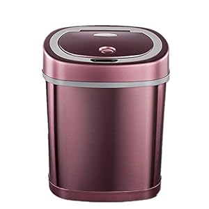 JenLn Container met recycling 12L inhoud roestvrij staal Inductieve Intelligentie Trash Can Home Office Automatische…