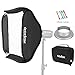 Godox 32x32 inches / 80x80cm Portable Foldable Studio Flash Softbox Diffuser kit with Bowens Mount Speedring and Carrying Case for Portraits,Product Photography and Video Shooting with USB LED