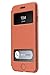 iPhone 6 leather case,[Shockproof] ZVE iphone 6s flip Stand Window Open Case Cover for apple iPhone 6/6s 4.7 brown