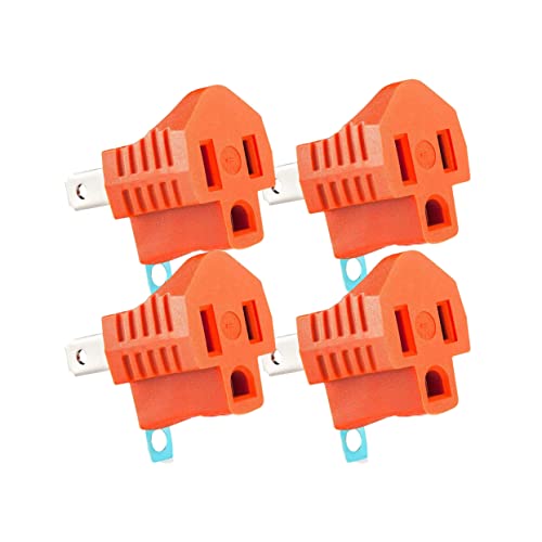 Yubi Power Grounding Adapter Plug Grounded Outlet Adapter 2 Prong