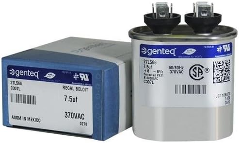 CPT00120 - 7.5 uf MFD 370 Volt VAC - Trane Oval Run Capacitor Upgrade