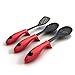 Kitchen Cooking Utensils with Built-in Stand Starter Set, Set of 3, Red and 121 Cooking Secrets Ebook