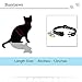 Cat Breakaway Collars with Bell and Moon Pendant, Adjustable Safety Puppy Collars, Glow in The Dark