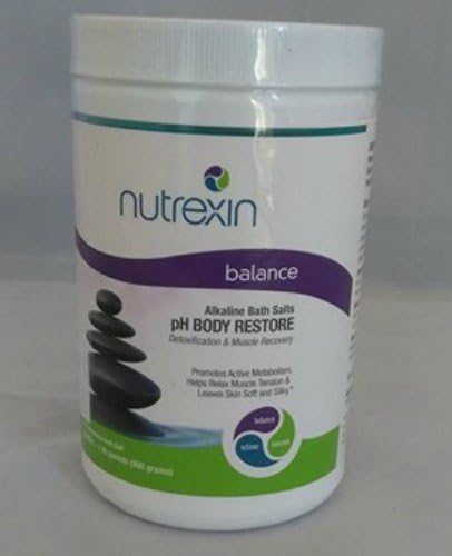 Nutrexin Balance Alkaline Bath Salts PH Body Restore 1.98 Pounds Pack of 10