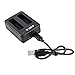 ADIKA Hero 4 Dual Charger + Battery Eliminator USB Car Charger for GoPro + 2 pcs for Go Pro Hero4 Rechargeable Batteries Pac AHDBT-401 Accessories Bundle for GoPro Camera Back up Batteries