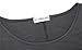 JollieLovin Womens Plus Size 3/4 Sleeve Tunic Tops Loose Fit Casual Swing Basic T Shirt to Wear with Leggings Deep Gray