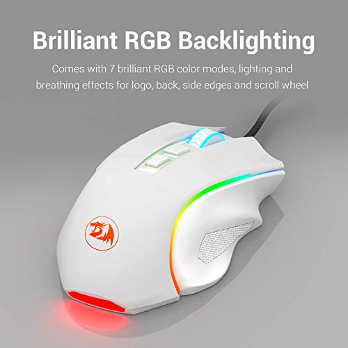 Redragon M602 RGB Wired Gaming Mouse RGB Spectrum Backlit Ergonomic Mouse Griffin Programmable with 7 Backlight Modes up… - Image 3