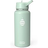 Clearly Filtered Water Bottle | Removes 220+ Contaminants, Double-Wall Insulated Stainless Steel, BPA/BPS Free, Phthalate Free, Filters Flouride Lead Chlorine (32oz, Mint)
