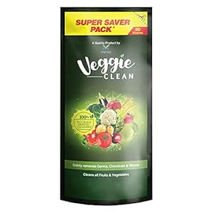 Veggie Clean, Fruits and Vegetables Washing Liquid, Refill Pack, Removes Germs, Bacteria, Chemicals and Waxes, 200 ml