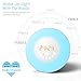 Mosche Sunrise Alarm Clock, Digital Clock, Wake Up Light with 6 Nature Sounds, FM Radio and Touch Control (White)