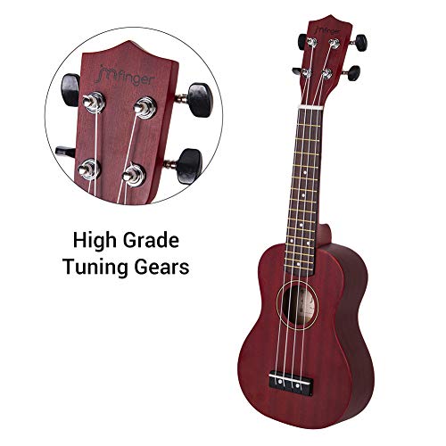 JMFinger Concert Ukulele Beginners Sapele Plywood Ukulele Kit for Kids