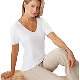 Cuddl Duds Softwear Short Sleeve V-Neck T-Shirt Daywear