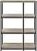 Ameriwood Home Elmwood Bookcase, Weathered Oak
