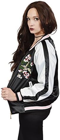Hanopop floral embroidered bomber jacket