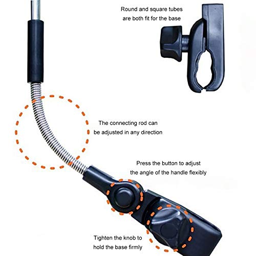 THEE Wheelchair Pushchair Baby Stroller Parasol Rain Sun Canopy Stretchable Pram Stroller Umbrella Holder Clip Clamp - Thumbnail 3
