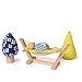 MiO Hammock & Tree + 1 Bean Bag Person Peg Doll Imaginative Montessori Style STEM Learning Wooden Building Accessory Playset for Boys and Girls 3 Years + Up by Manhattan Toy