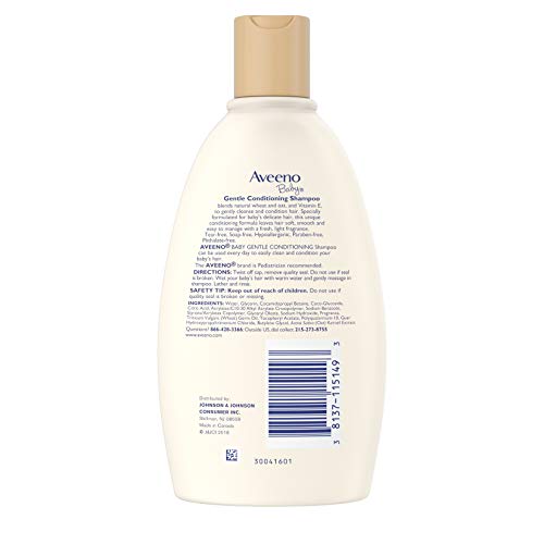 Aveeno Baby Gentle Conditioning Shampoo Lightly Scented 12 fl oz 354 ml