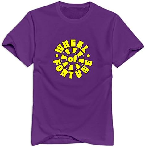 Nolysg Wheel Of Fortune T-shirt For Men - XXL Purple Fun O-Neck Tshirt