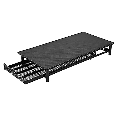 Mimo Style Porta Cápsulas na Cor Preta com Suporte para Cafeteira e Gaveta para Armazenar 40 Cápsulas Nespresso, Base Emborrachada e Não Desliza, Fácil Acesso aos Seus Sabores de Café Favoritos