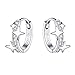 Star Cubic Zirconia Huggie Hoop Earrings for Women Sterling Silver Constellation Cartilage Cute Charms CZ Sleeper Small Hoop Dainty Stars Earrings Hypoallergenic Sensitive Ear Jewelry