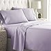 HC COLLECTION Queen Sheet Set, 4 pc Bed Sheets & Pillowcases Set - Machine Washable for Easy Care - Soft & Breathable All Season Microfiber Sheets with Deep Pockets - Lavender