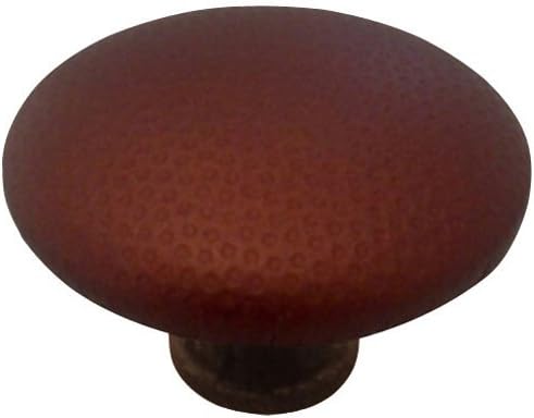 Knobware C3389/1-1-8in/ORB/Optic-with-Agion/Chili 1-1/8-Inch Upholstered Chili Collection Knob, Oil Rubbed Bronze
