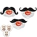 3Pcs Mustache Pacifier for Baby, KOMIWOO Funny Gentleman Mustache Lip Pacifier Cute Novelty Baby Stuff for Newborn Infant, Latex Free Made with Soft Silicone - Great Baby Shower Gift!
