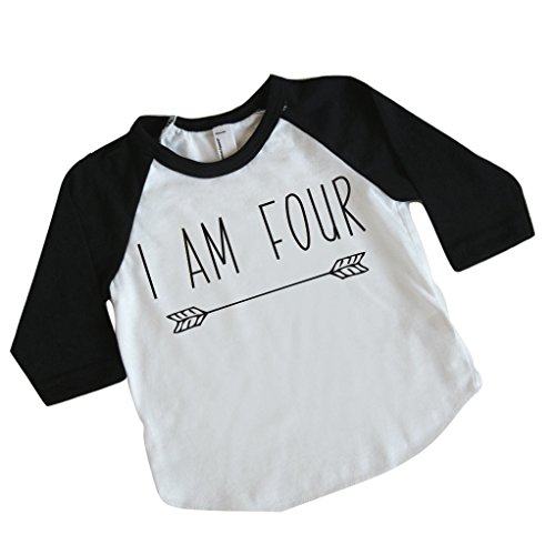 Boy Fourth Birthday Outfit, Fourth Birthday Shirt, Four Year Old Outfit (2T)