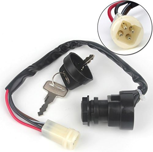 Ignition Key Switch Replacement for Wolverine 350 Warrior 350 YFM350 1987 1988 1989 1990 1991 1992 1993 1994 YFA125 YFM100 YFM80 YFM225 ATV Quad