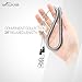 Booms Fishing Coiled Lanyard Safety Rope inset Wire Steel 118 inches 2pcs