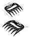 Ado Glo Bear Claw Meat Shredder - 2 Pack Sharp Meat Claws for Shredding, Handling & Carving Meat with 2 Pack Oil Brushes (Plastic)