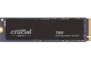Crucial T500 2TB Gen4 NVMe M.2 Internal Gaming SSD, Up to 7400MB/s, Laptop & Desktop Compatible + 1mo Adobe CC All Apps - CT2000T500SSD8