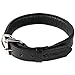 Logical Leather Padded Dog Collar - Best Full Grain Heavy Duty Genuine Leather Collar - Black - Large