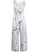 FANCYINN Floral Wide Leg Jumpsuits for Women Sleeveless Tie Back Casual Loose Rompers with Pockets S