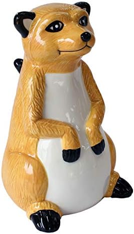 Crockery Critters Money Box from Deluxebase, Meerkat Piggy Bank. Cute Animal Shaped Coin Holder