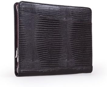 Deluxe Crocodile-Patterned Padfolio for 11-inch MacBook Air and Letter / A4 Paper