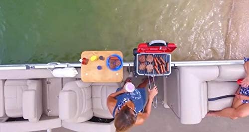 Arnalls Pontoon Boat Table Boat Marine Grill Accessory Perfect For Pontoon Boats Stainless Steel Bracket Set Table Pontoon Accessory Utility Bar Amazon Co Uk Sports Outdoors