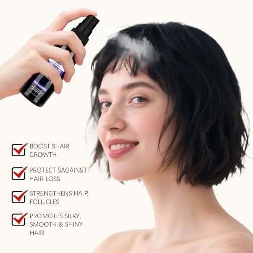 Minoxidil 5% for Men Women, 2 pcs 30ml Minoxidil for Women Hair Growth, Minoxidil for Men Hair and Beard Growth Spray, with Biotin and Minoxidil Extract Serum for Hair Loss and Thinning