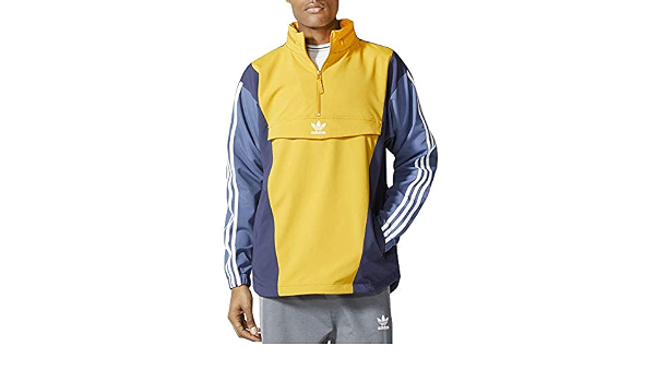 Amazon.com: adidas Originals - Anorak para hombre, color azul y amarillo :  Ropa, Zapatos y Joyería