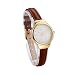 GEORGE SMITH Lady’s 28 mm Unique Waterproof Wrist Watch with Slim Genuine Leather Band Refined Sober Hands Best Mother's Day Gifts